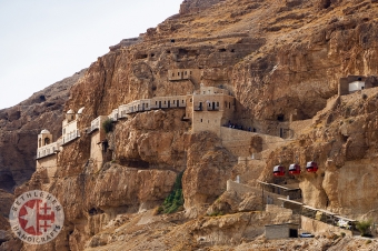 The Monastery of the Mount of Temptation and the Connecting Cable Cars, Jericho